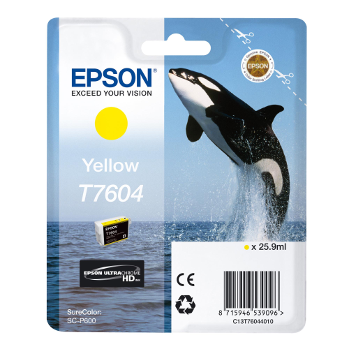 EPSON T7604 CARTUCCIA GIALLO PER STAMPANTI EPSON INK JET (C13T76044010)